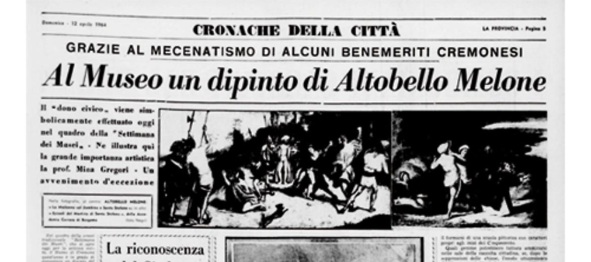 Il Museo Civico di Cremona si arricchisce di una nuova opera