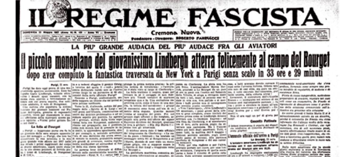 Lindbergh compie la prima traversata aerea dell'Oceano Atlantico