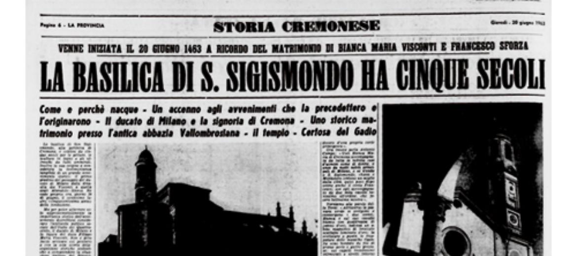 Come e perchè nacque la Basilica di San Sigismondo nel 1463