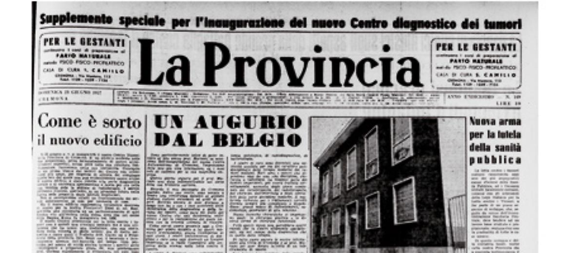 Inaugurato a Cremona il Centro diagnostico dei tumori. La Provincia dedica un supplemento