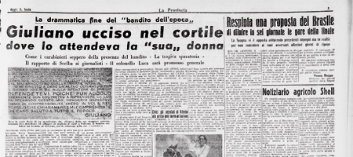 Sepolto il mito di Giuliano in un piccolo cimitero della Sicilia