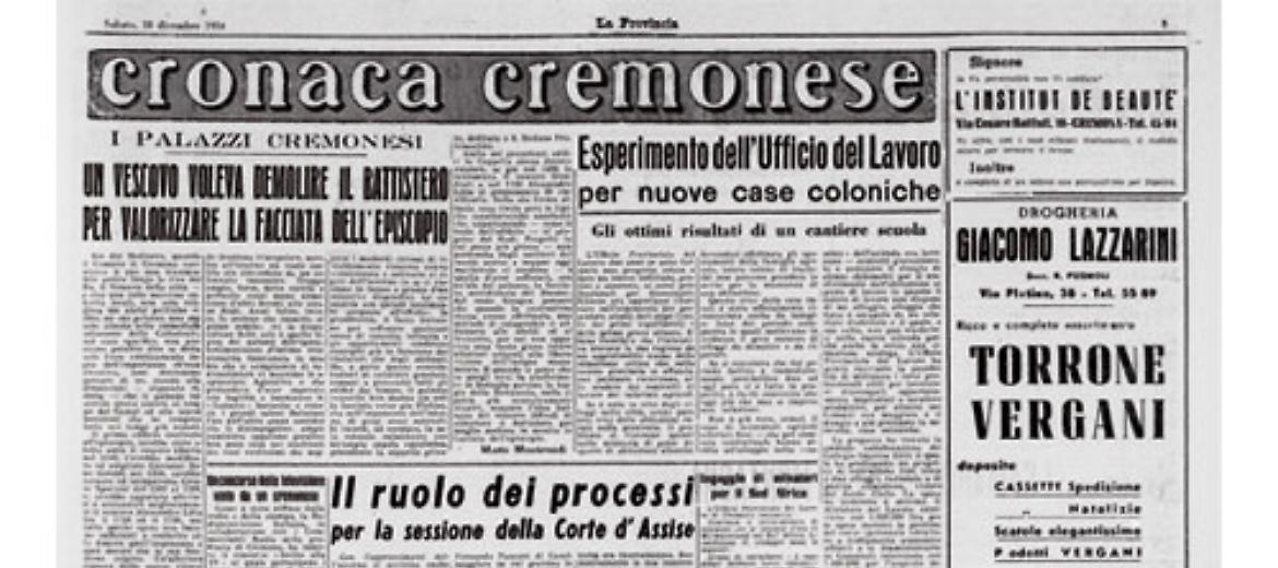 Nel XVIII secolo il vescovo Omobono Offredi voleva demolire l''ingombrante' battistero di Cremona...