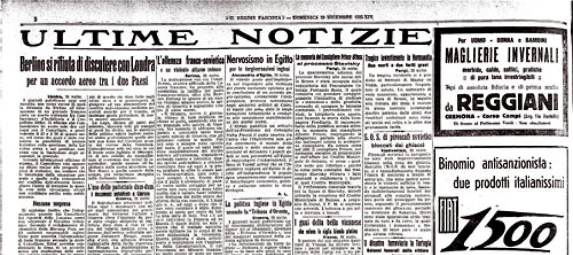 Quando - nel '15 - Mussolini veniva arrestato per aver difeso Francia e Inghilterra