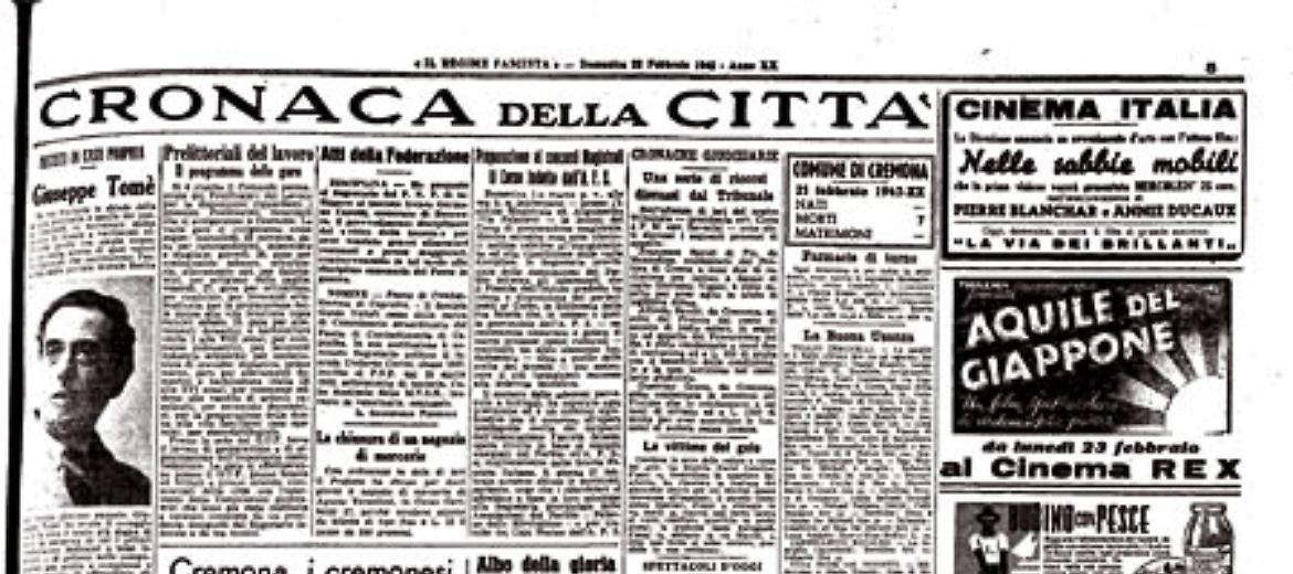 Ad un anno dalla resa italiana, trionfalismo bellico del Regime
