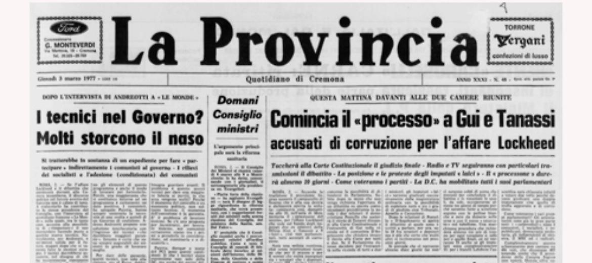 Scandalo Lockheed: processo agli ex ministri Gui e Tanassi