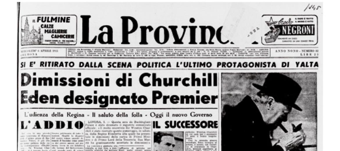 Winston Churchill si è dimesso. Robert Eden è il successore