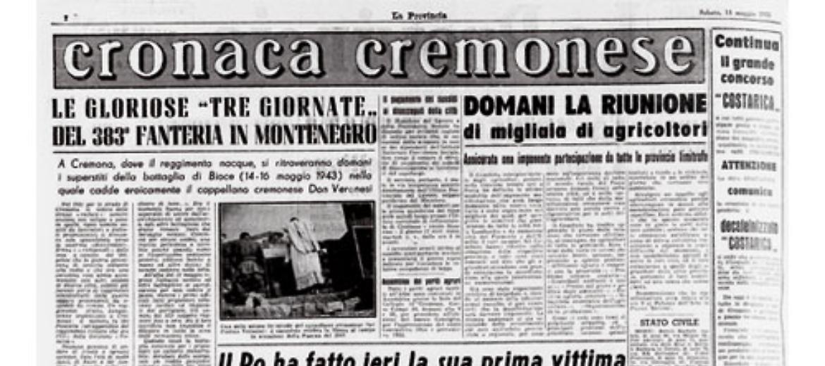 Le gloriose "tre giornate" del 383° Fanteria cremonese in Montenegro
