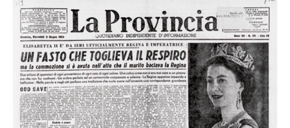 L'incoronazione di Elisabetta II e la Festa della Repubblica Italiana