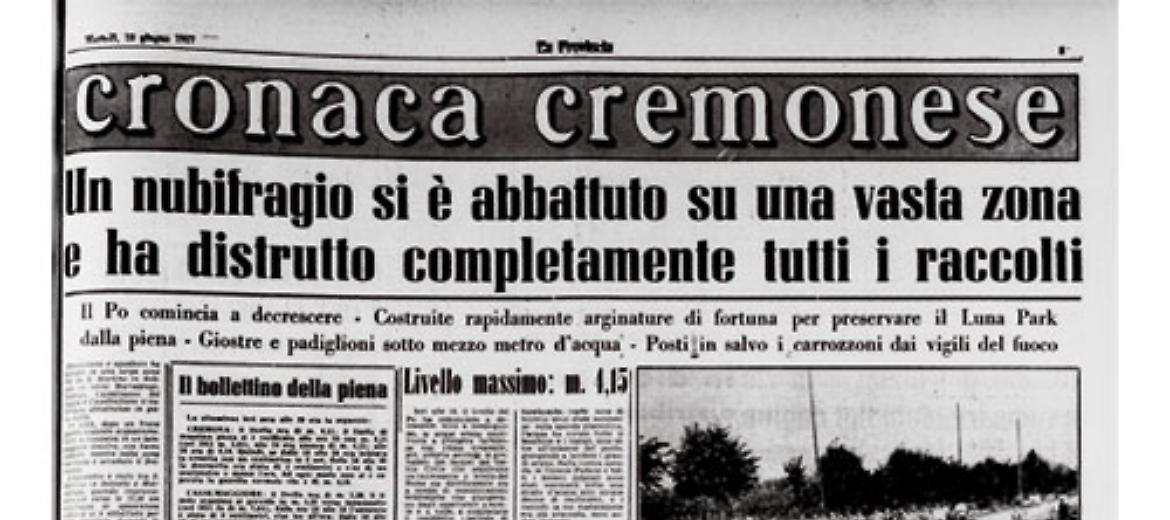 Violento nubifragio sulla nostra provincia: Po in piena, Luna Park sotto mezzo metro d'acqua