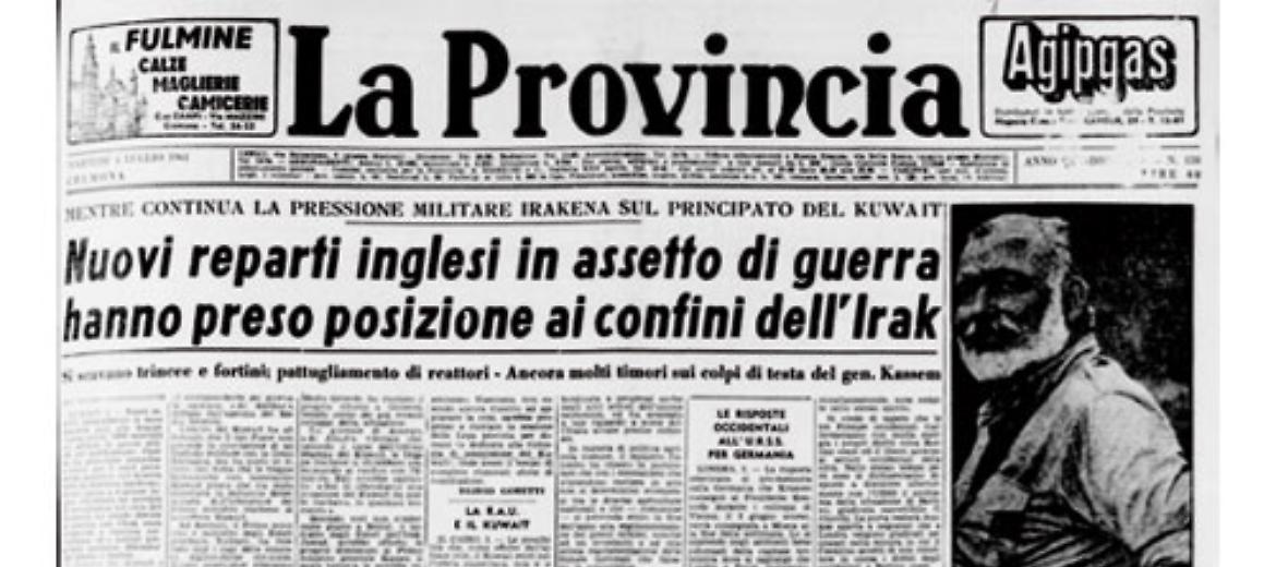Immenso cordoglio in ogni paese del mondo per la scomparsa di Ernest Hemingway 