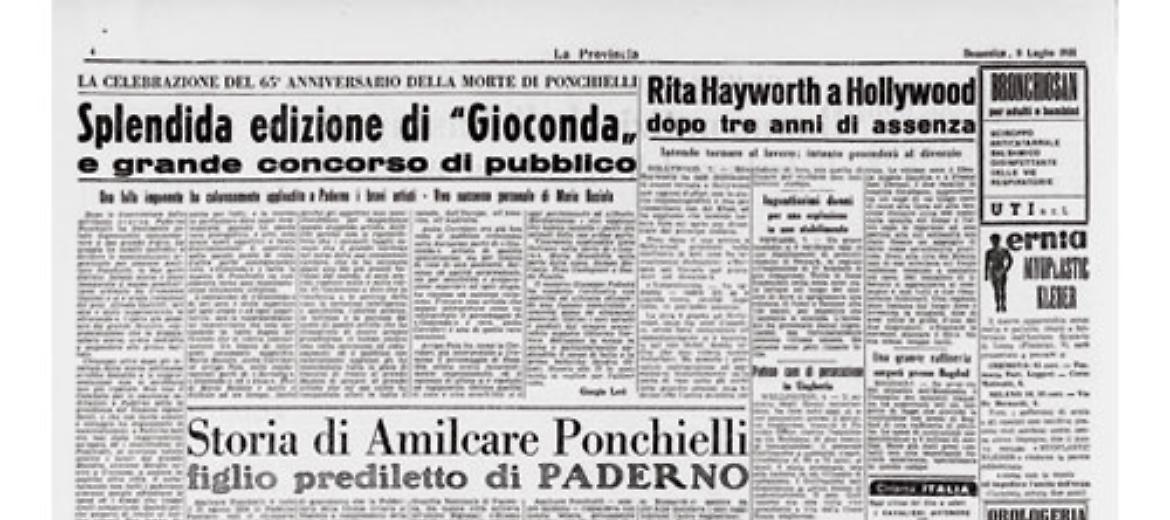 La storia di Amilcare Ponchielli, il figlio prediletto di Paderno. Ma le spoglie riposano al Famedio dei Grandi a Milano
