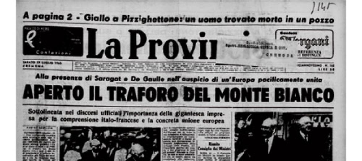 Inaugurato il traforo del Monte Bianco