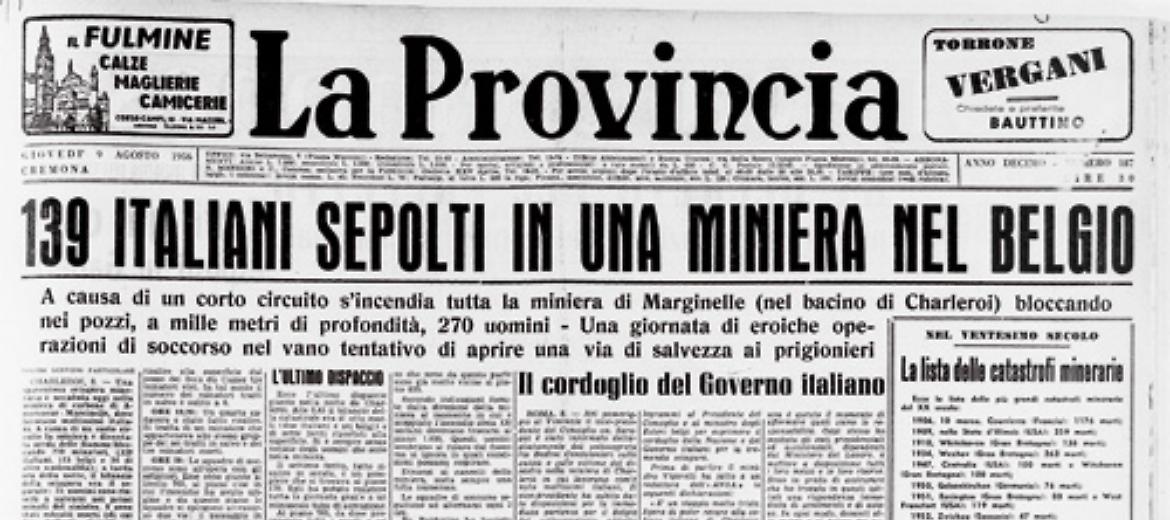 Tragedia nella miniera belga di Marcinelle: 139 italiani sono rimasti sepolti