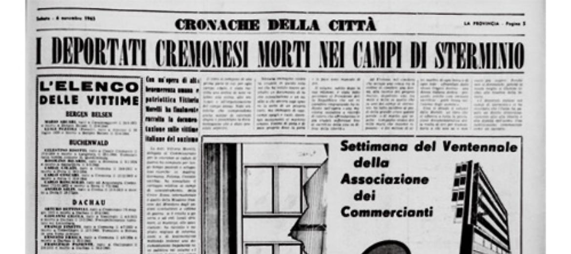 I deportati cremonesi morti nei campi di sterminio
