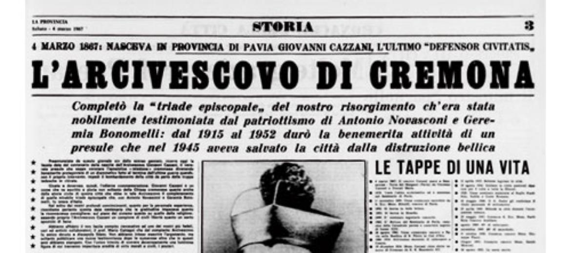 Giovanni Cazzani, arcivescovo di Cremona