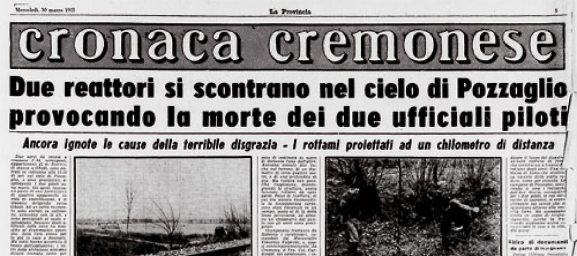Due reattori si scontrano nel cielo di Pozzaglio 