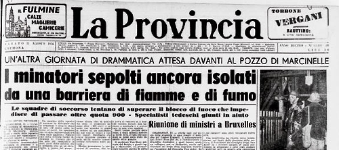Il dramma della miniera belga di Marcinelle