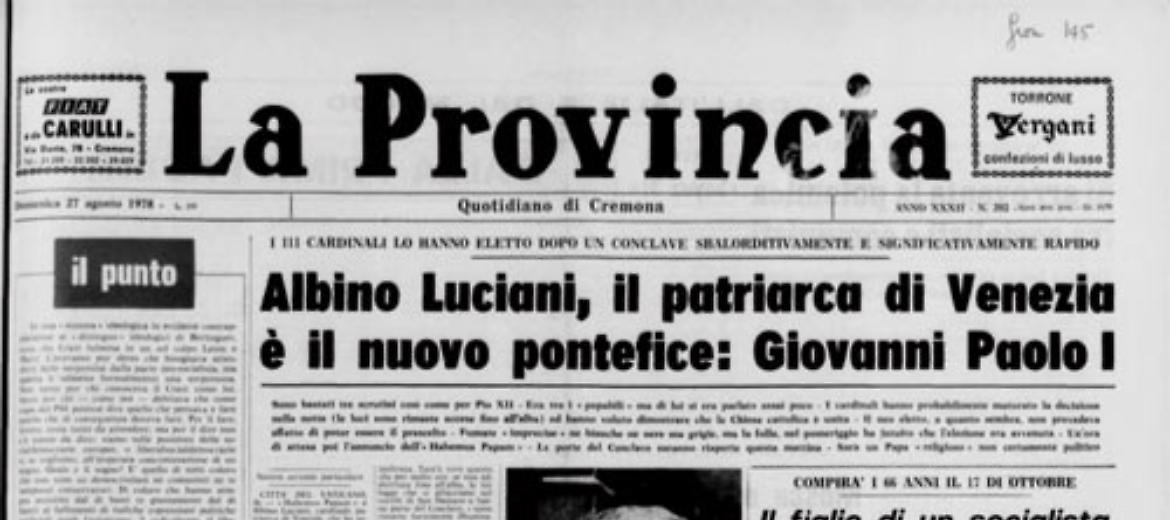 Albino Luciani è il successore di papa Paolo VI