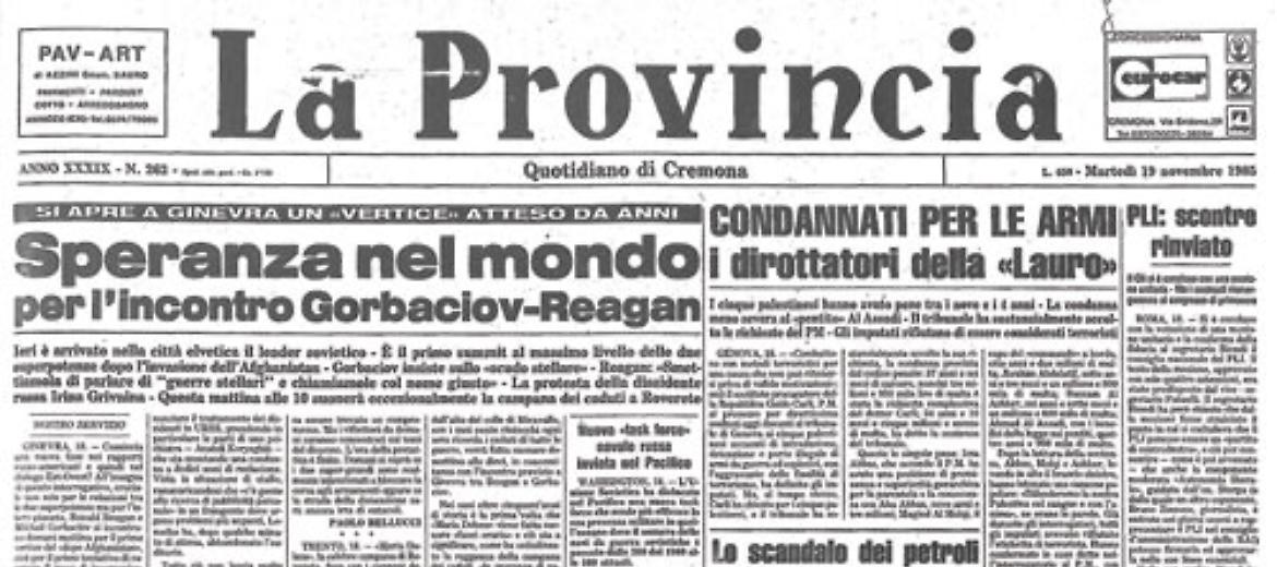 La guerra fredda sta per terminare: Gorbaciov e Reagan si incontrano per la prima volta a Ginevra