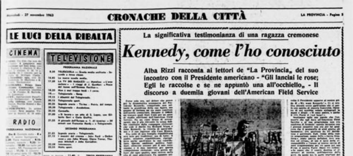 Una ragazza cemonese, Alba Rizzi, racconta al quotidiano 
