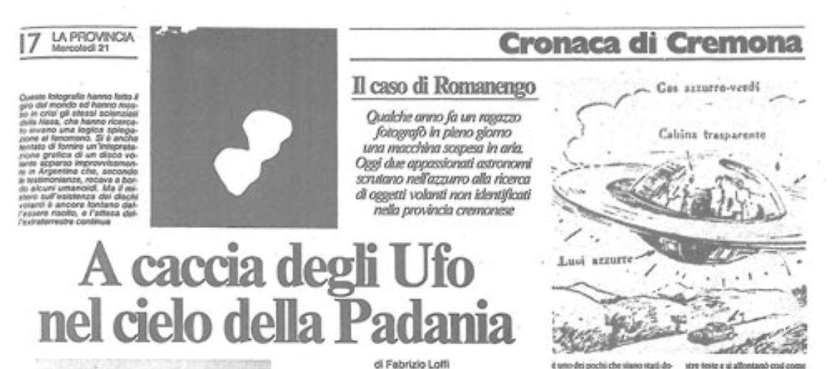 Gli X-Files in provincia di Cremona