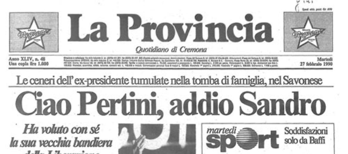 Il silenzioso addio a uno dei più amati presidenti della Repubblica : Sandro Pertini