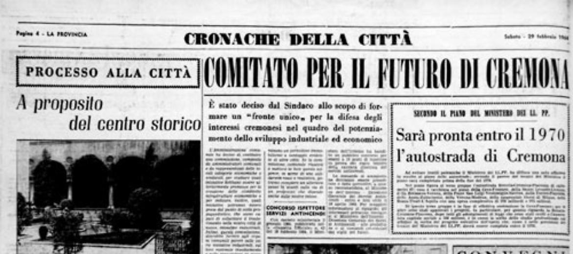 E' stato istituito persino un comitato per il futuro a favore dei cittadini cremonesi