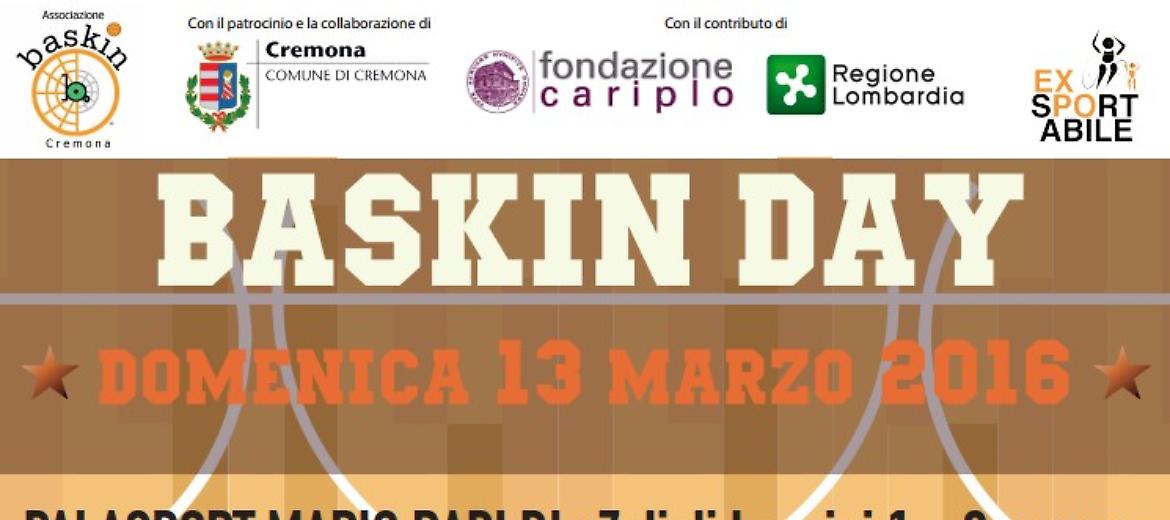 Baskin Day 2016, domenica 13 marzo al Palaradi