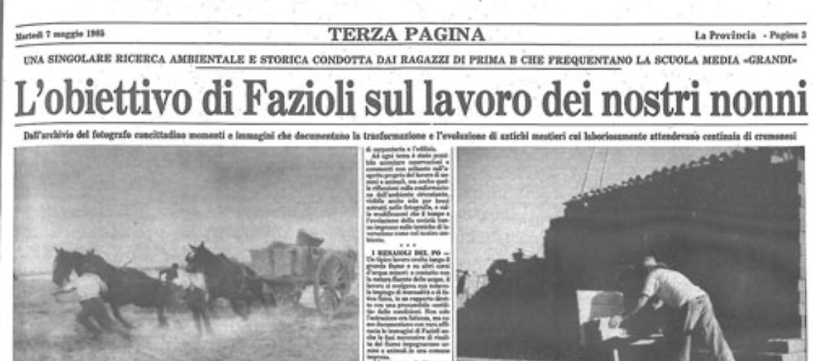Gli antichi mestieri cremonesi attraverso le immagini di Ernesto Fazioli
