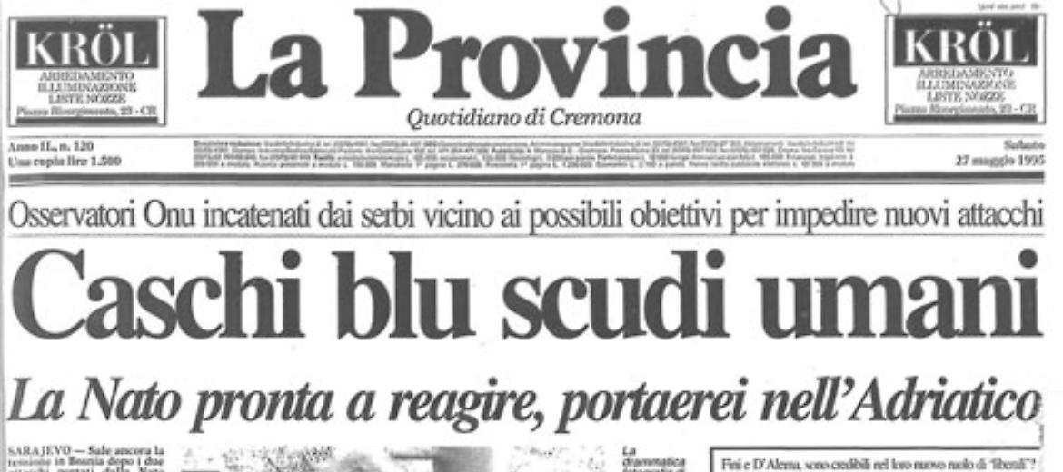 Caschi blu scudi umani