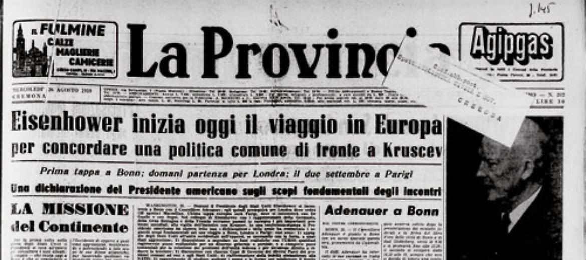 Eisenhower inizia il suo viaggio in Europa