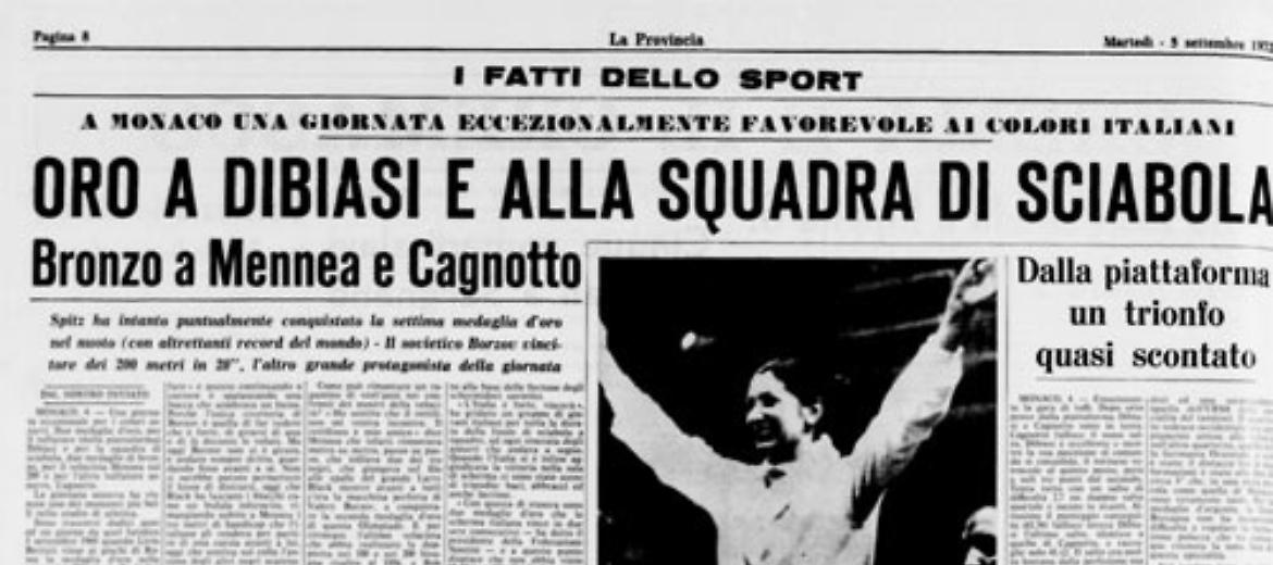 Medaglia d'oro a Dibiasi, bronzo per Cagnotto (Giorgio) nei tuffi
