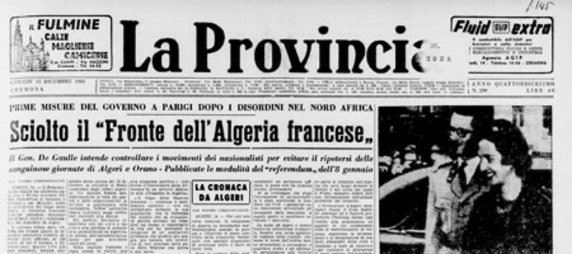 * Sciolto il "Fronte dell'Algeria francese" - * Colpo di Stato ad Addis Abeba - *- Riapertura della conversazioni sull'Alto Adige