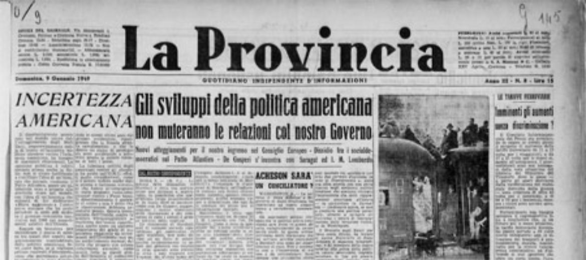 **Gli sviluppi della politica americana non muteranno le relazioni col nostro Governo - ** Dopo le dimissioni del Presidente Alessi. 