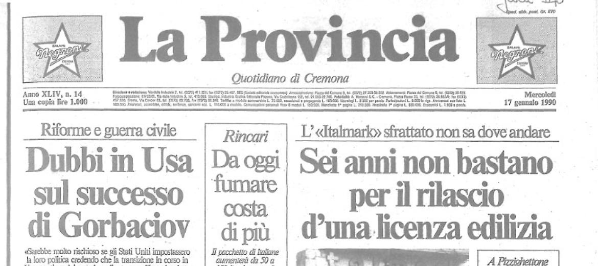 *Dubbi in Usa sul successo di Gorbaciov - *Udienza al processo Calabresi