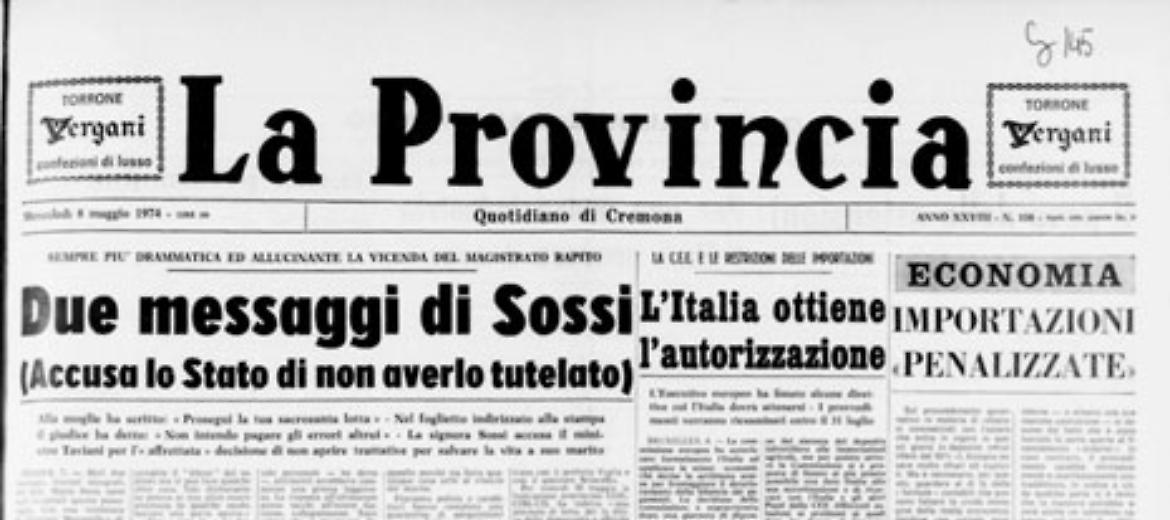 * Due messaggi di Sossi - * Schmidt successore di Brandt 