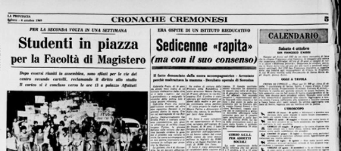 Studenti in piazza per la seconda volta in una settimana - Sedicenne "rapita"