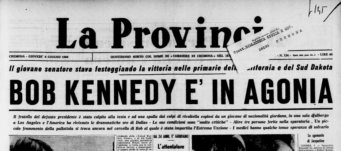 Bob Kennedy è in agonia