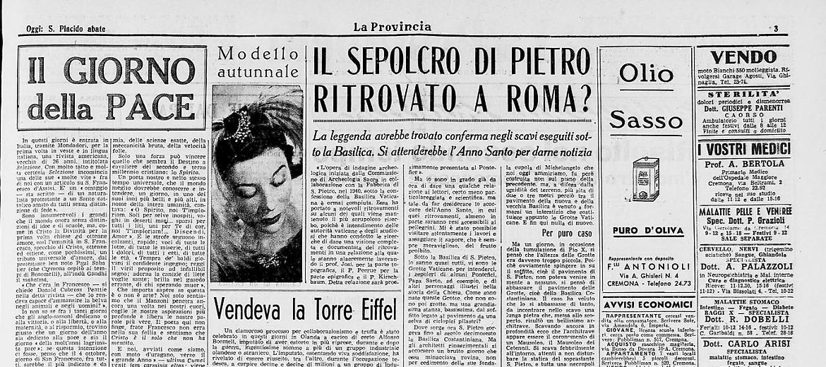 Il Sepolcro di Pietro ritrovato a Roma?