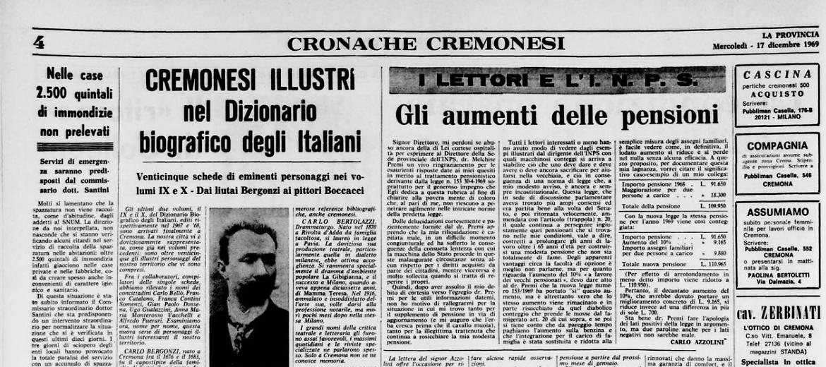 Cremonesi illustri nel Dizionario biografico degli Italiani