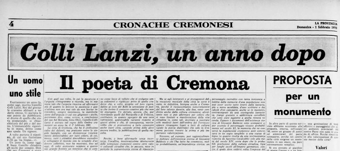 Colli Lanzi, un anno dopo