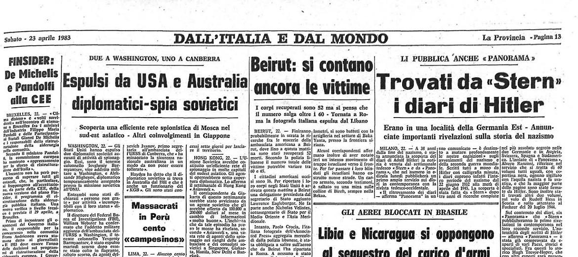 Trovati da «Stern» i diari di Hitler