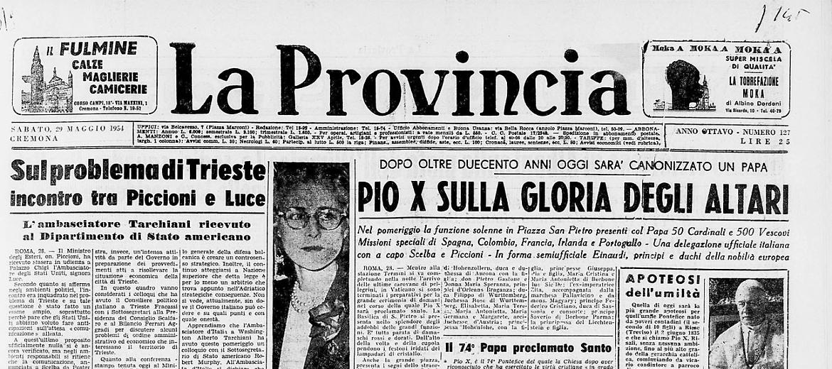 Pio X sulla gloria degli altari