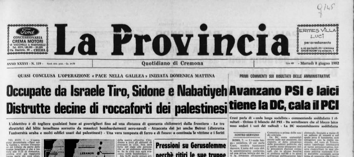 Occupate da Israele Tiro, Sidone e Nabatiyeh