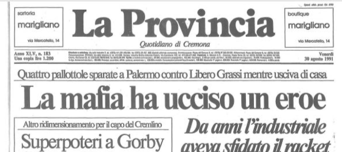 Libero Grassi. La mafia ha ucciso un eroe 