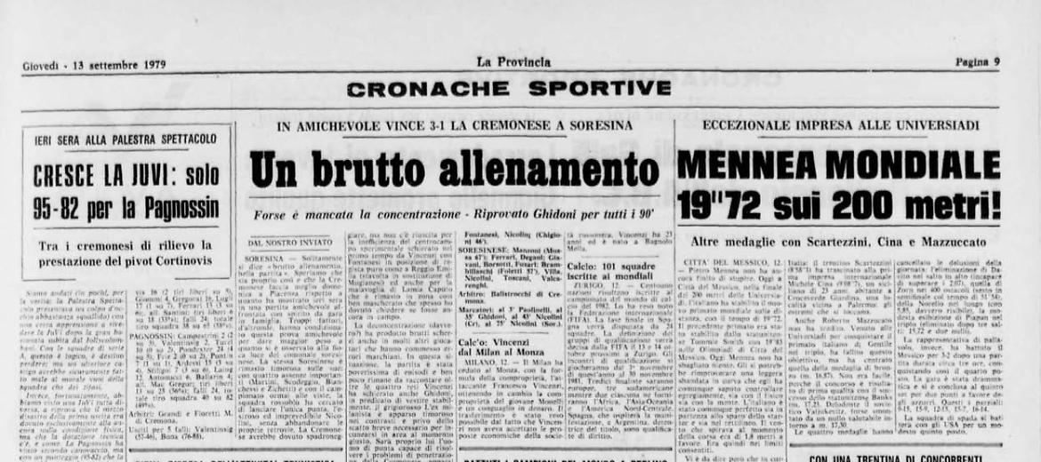 Mennea Mondiale: 19"72 sui 200 metri!