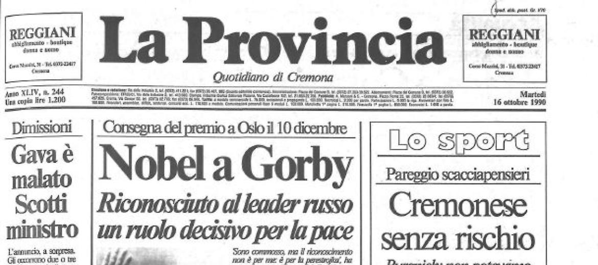 Nobel a Gorby