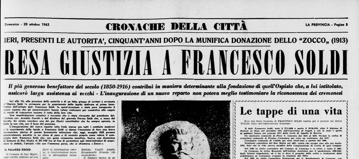 Resa giustizia a Francesco Soldi