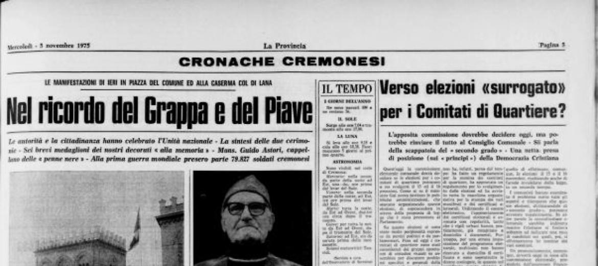Nel ricordo del Grappa e del Piave