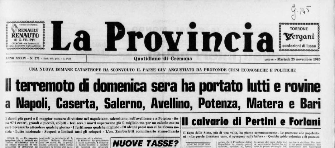 Terremoto dell'Irpinia